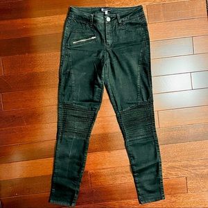 Fashion Nova Black Moto style Jeans